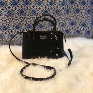 Guess black mini bag with shoulder strap